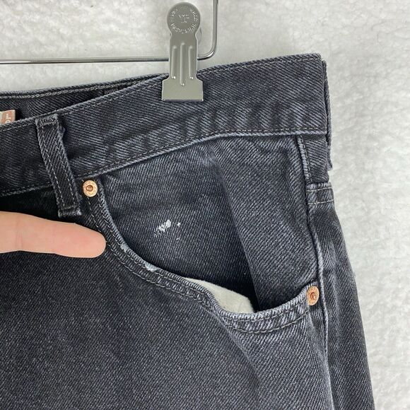 Levis Jeans Mens 38x32 (fit 36x29.5) Black 550 Relaxed Fit Loose Y2K Denim - Picture 4 of 16